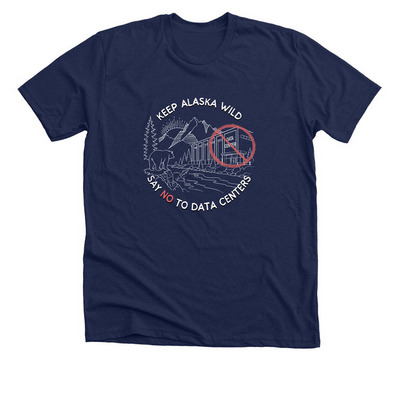 Simple Keep Alaska Wild T-Shirts 2, a Solid Navy Blend Premium Unisex Tee