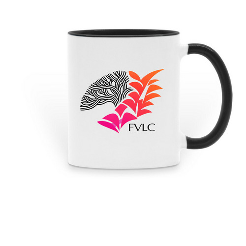 Small Sips, Big Impact, a Black Two-Tone Ceramic Mug