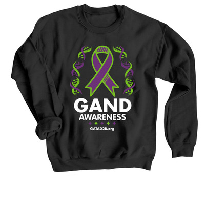 GAND Awareness 2020, a Black Crewneck Sweatshirt