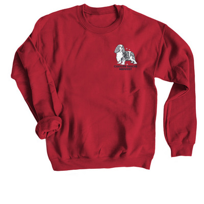 YOU CAN'T BUY LOVE BUT YOU CAN RESCUE IT, a Cardinal Red Crewneck Sweatshirt