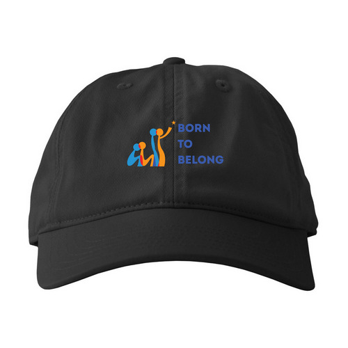 Born to Belong - Star Hat, a Black Printed Eco Baseball Cap