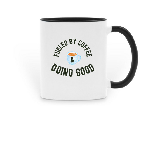 SFDG Winter Fundraiser, a Black Two-Tone Ceramic Mug
