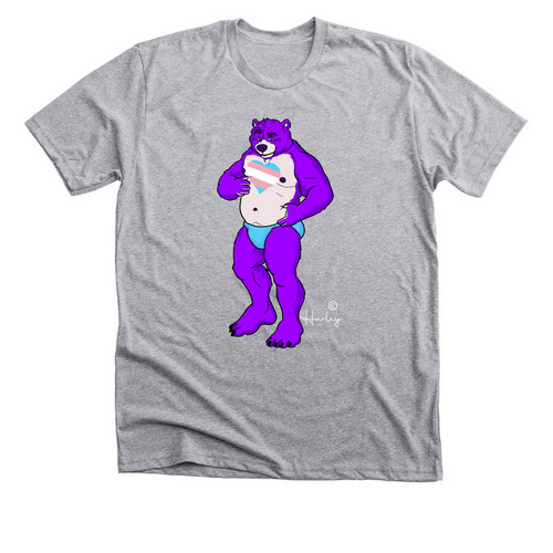 TransBear, a Athletic Heather Premium Unisex Tee