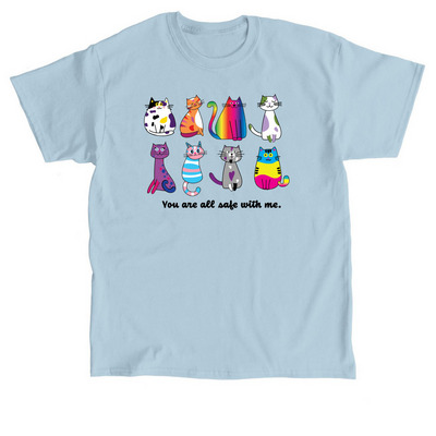 Save Animals with Pride!, a Light Blue Classic Unisex Tee