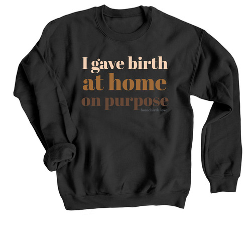 On Purpose., a Black Crewneck Sweatshirt