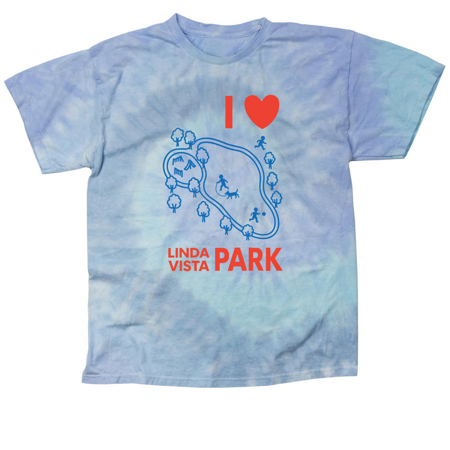 Tie Dye LOVES Linda Vista Park, a Lagoon Classic Tie Dye Tee