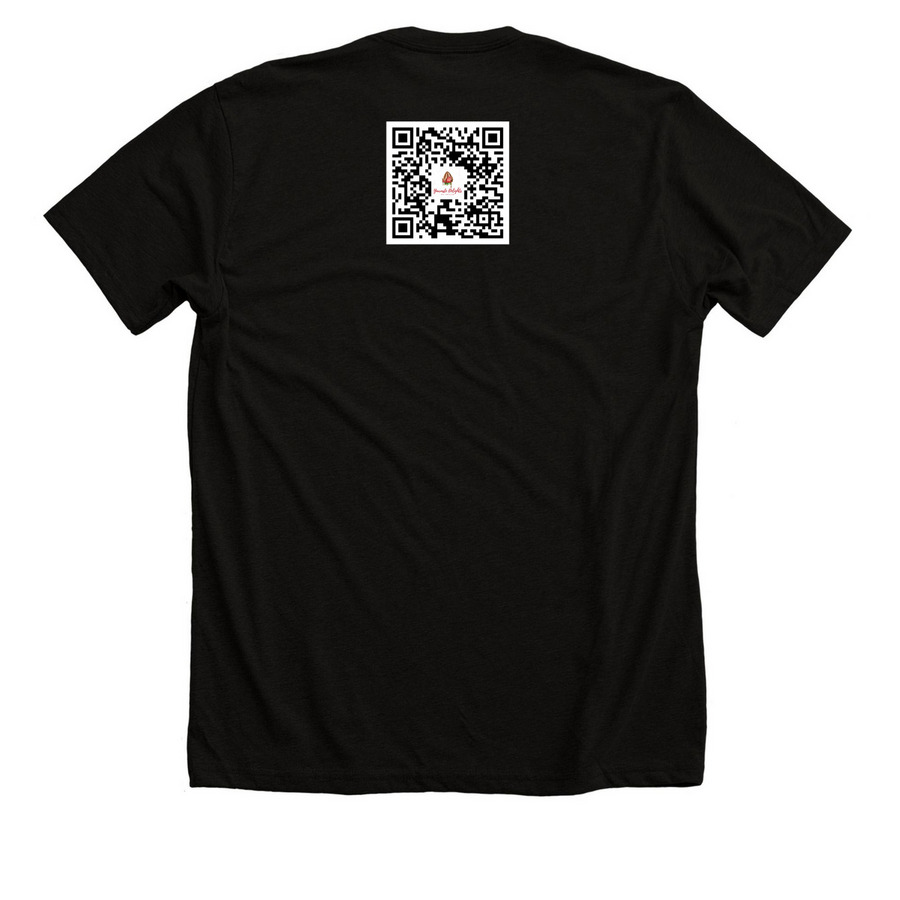 Yawaste Delights by Shylee Merch, a Solid Black Blend Premium Unisex Tee (back-view)