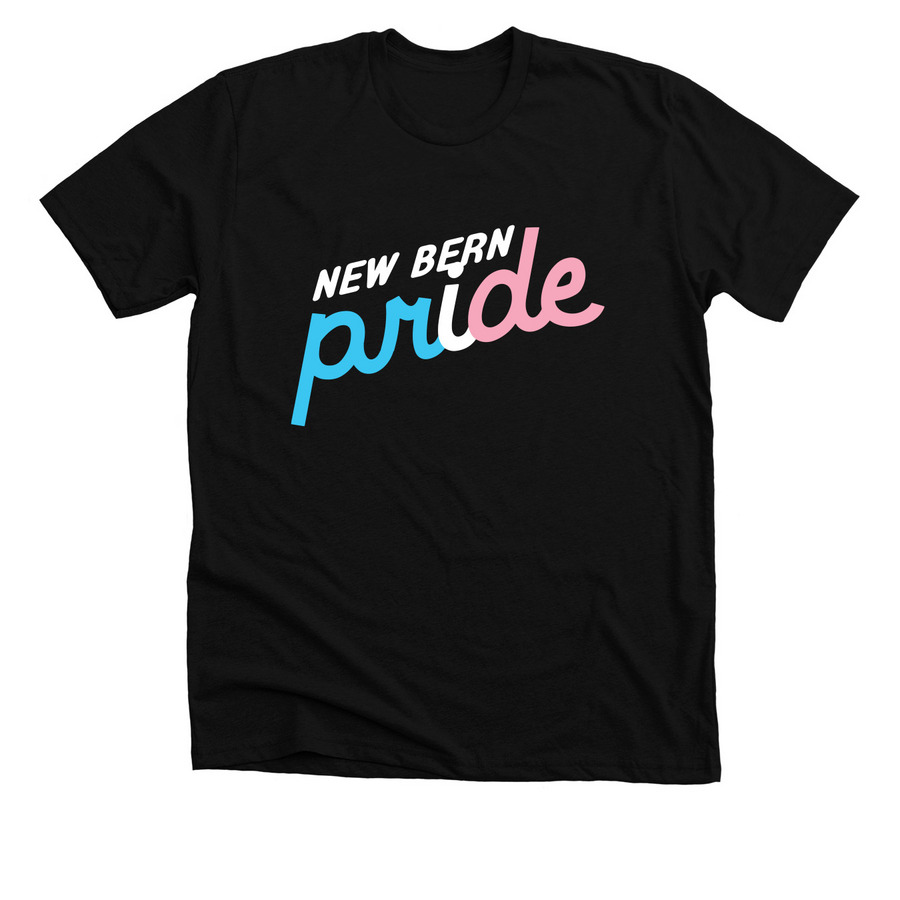 Trans Pride, a Solid Black Blend Premium Unisex Tee