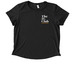 The 3% Club Apparel, a Space Black Allmade Eco Triblend Women?s Scoop Neck Tee