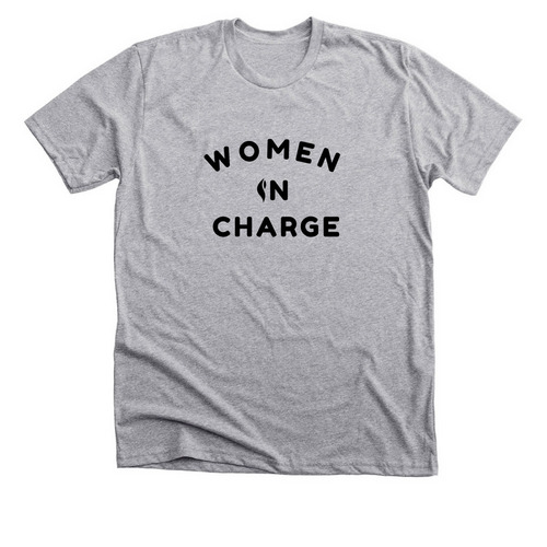 Women in Charge Classic Tee, a Athletic Heather Premium Unisex Tee