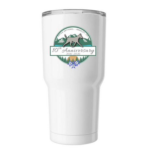 10th Anniversary Tumbler, a White Insulated Tumbler