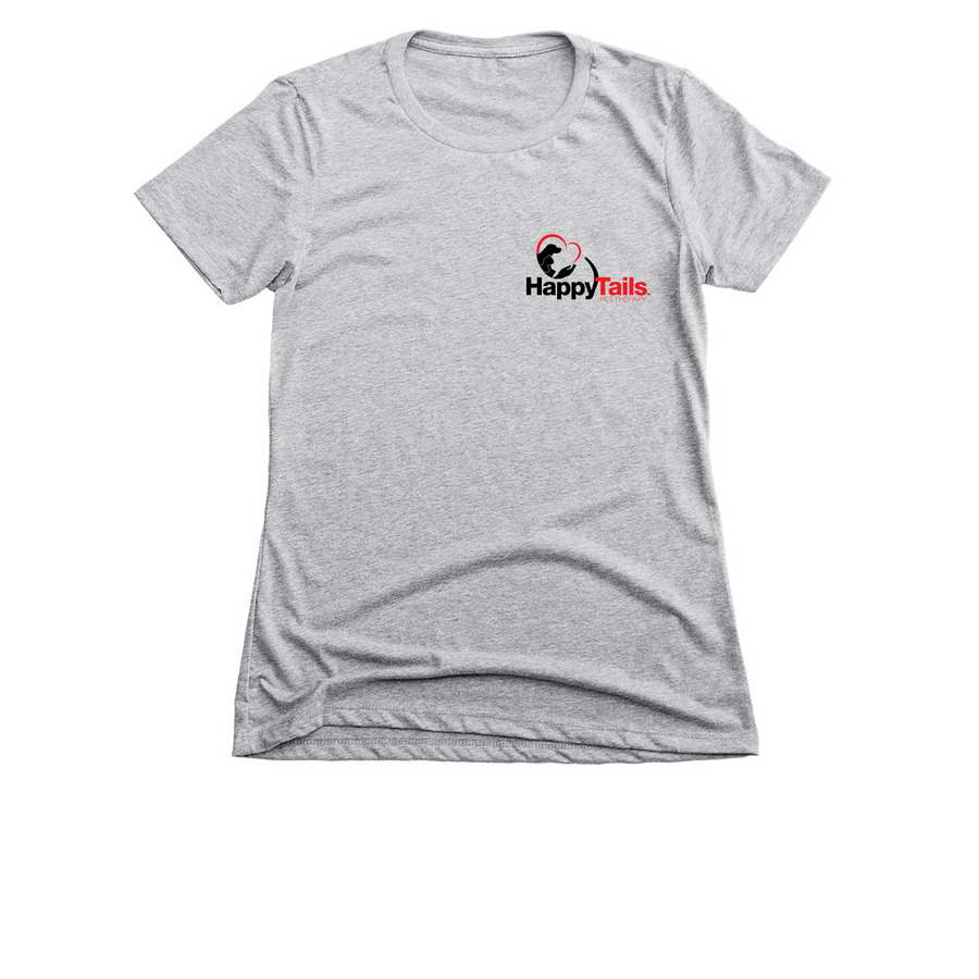 Women | Full Color Logo, a Dark Heather Grey Women's Slim Fit Tee