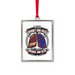 Ornament, a White Silver Portrait Frame Ornament