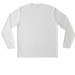 ACBA Athleisure Tops, a White Unisex Performance Long Sleeve Tee (back-view)
