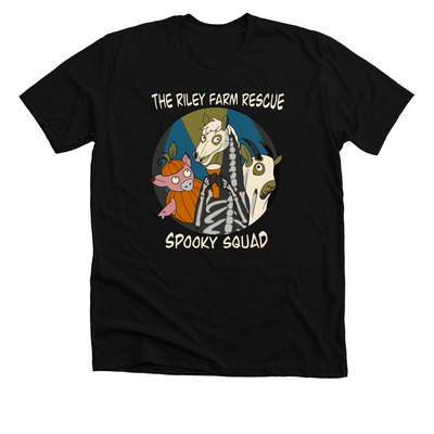 THE RILEY FARM SPOOKY SQUAD, a Solid Black Blend Premium Unisex Tee