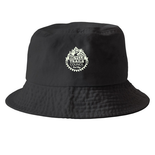 A Little Extra Coverage, a Black Printed Bucket Hat