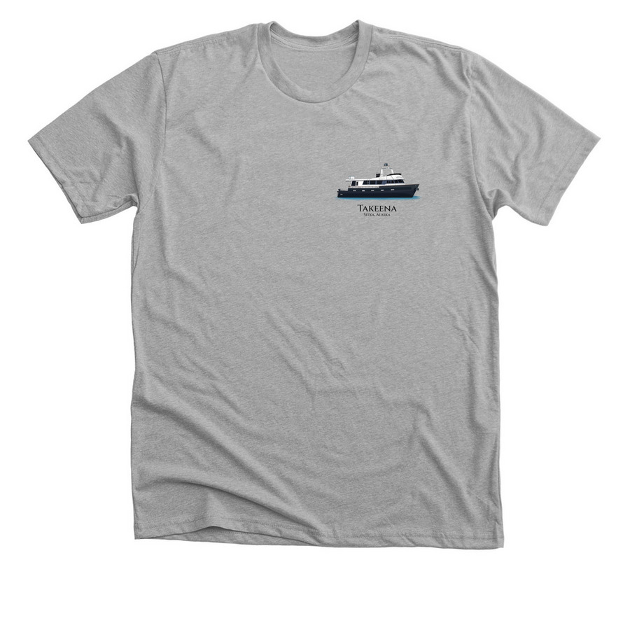 "TAKEENA AFLOAT", a Athletic Heather Premium Unisex Tee