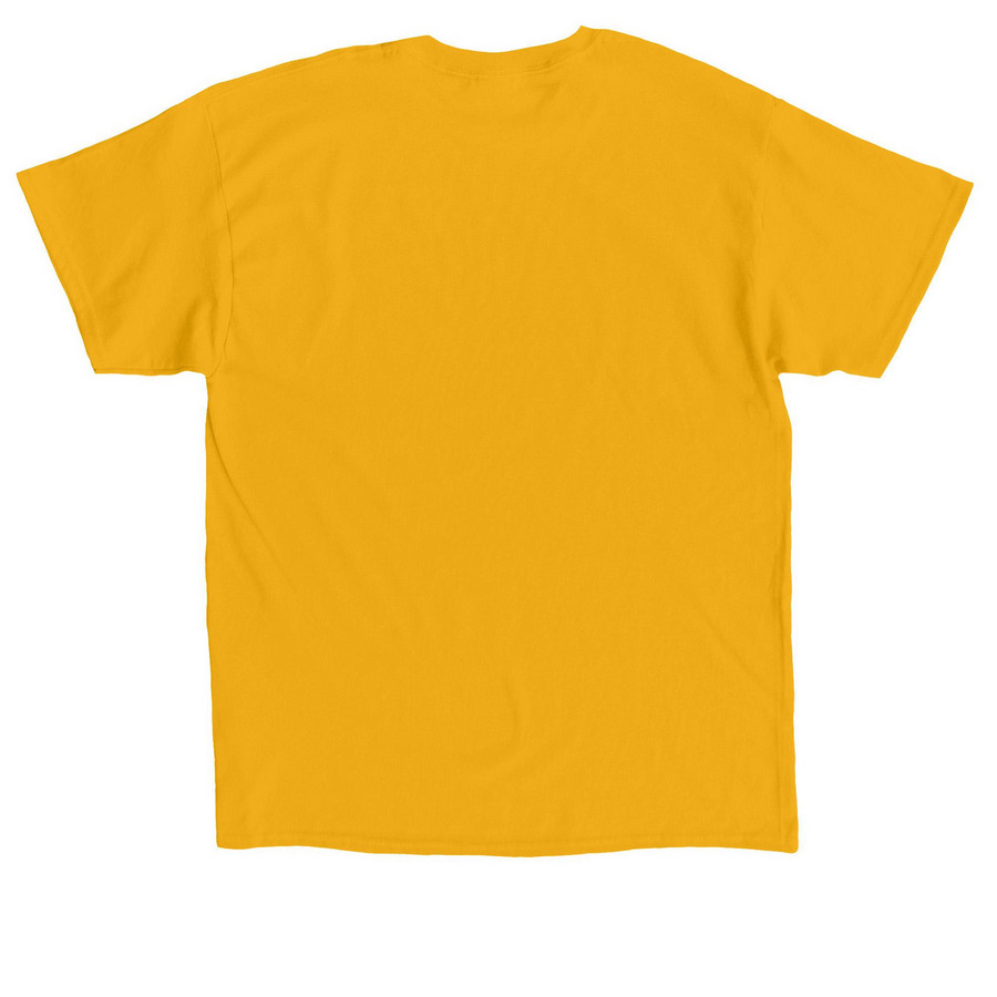 The Blockburst Collection ? Dark Logo, a Gold Classic Unisex Tee (back-view)