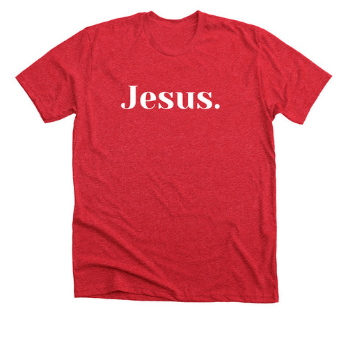 The Way The Truth The Life., a Heather Red Premium Unisex Tee