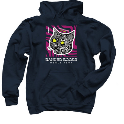Banned Books World Tour: Uncensored (FUNK), a Navy Pullover Hoodie