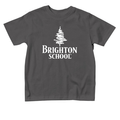 &nbsp;Brighton Logo Toddler (Neutral), a Charcoal Toddler Tee