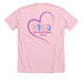 NICU Awareness, a Heather Pink Premium Unisex Tee (back-view)