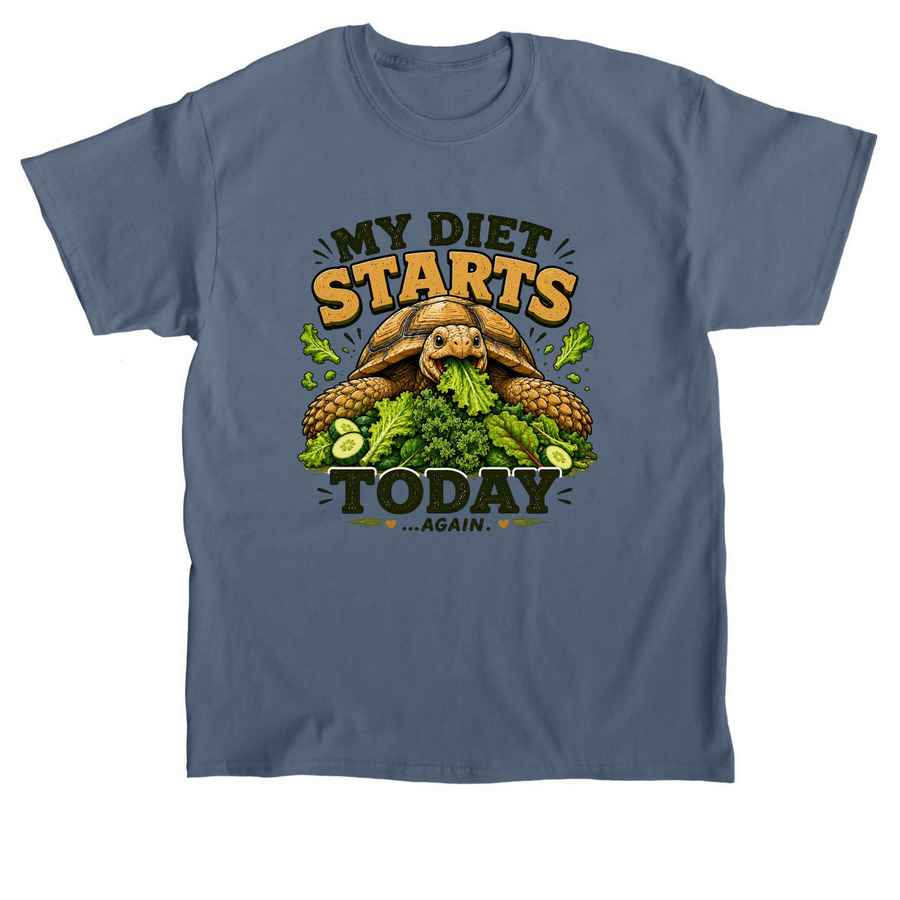 My diet starts today &nbsp;, a Indigo Blue Classic Unisex Tee