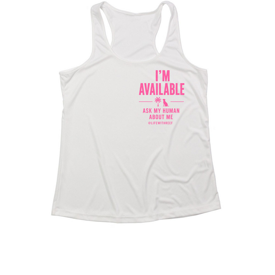 Performance You Should Adopt This Dog, a White Women's Performance Tank