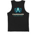 Changemaker Collection, a Black Premium Cotton Tank (back-view)
