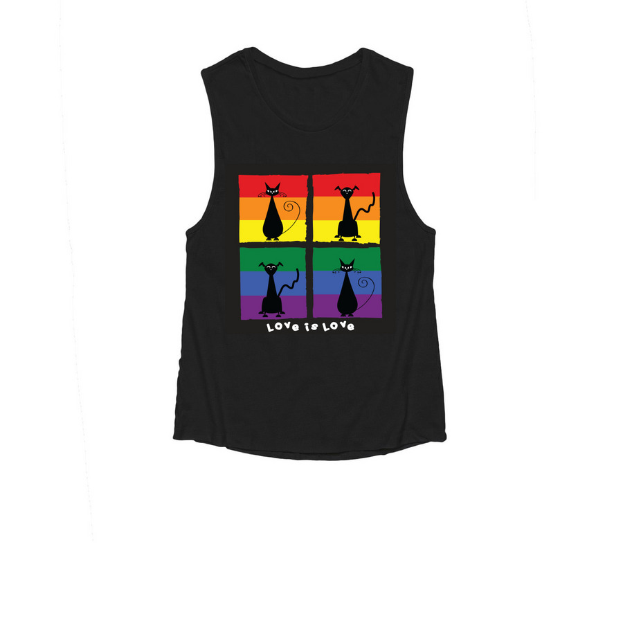Lulu's Locker Pride, a Black Women's Muscle Tank