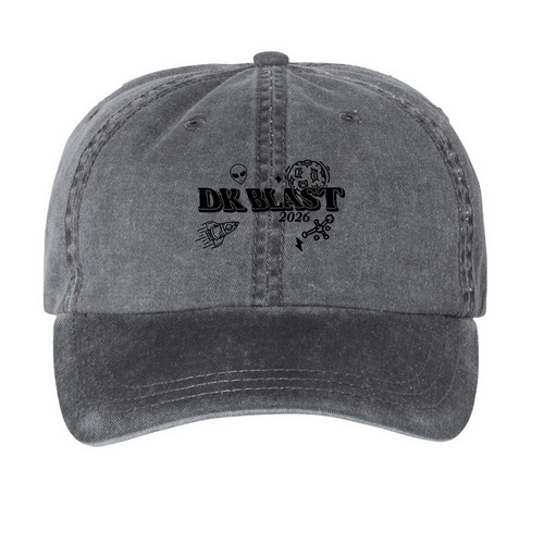 BLAST 2026 Team Hats!&nbsp;, a Black Printed Pigment Dye Baseball Cap