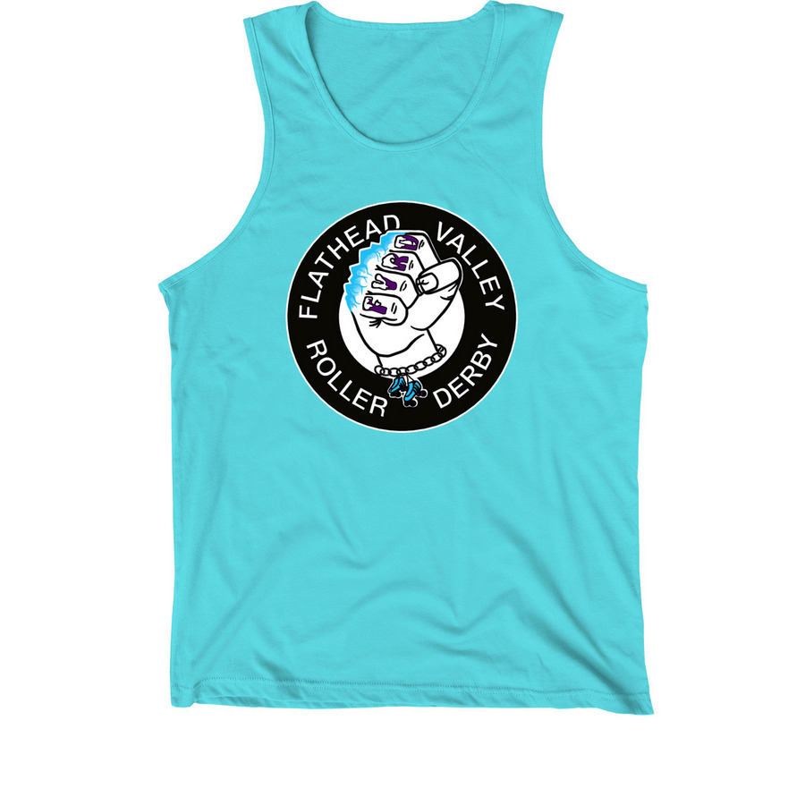 Classic Logo, a Teal Premium Cotton Tank