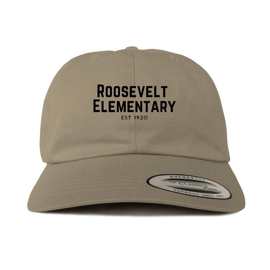 1920s Hats, a Khaki Printed Classic Baseball Cap