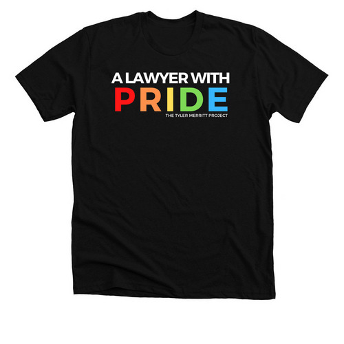 A Lawyer with PRIDE, a Solid Black Blend Premium Unisex Tee