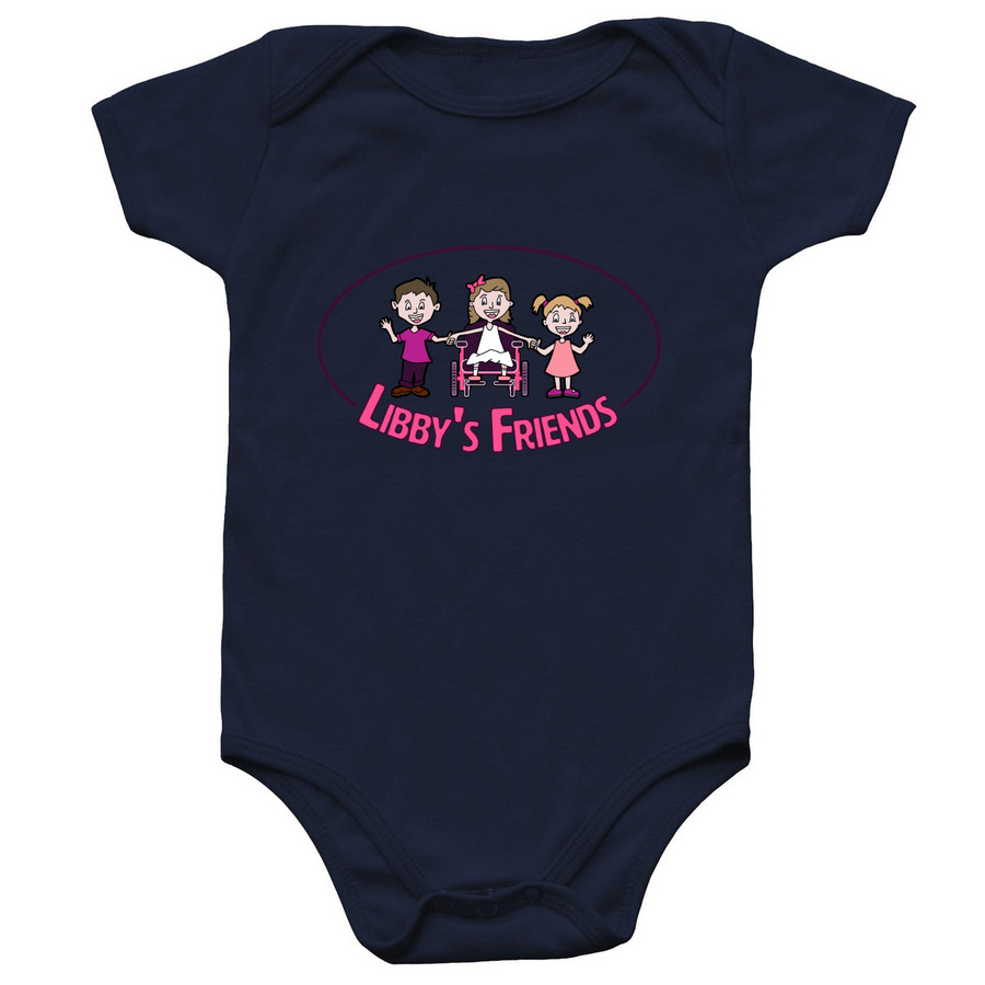 Libby's Friends Onesie, a Navy Infant Onesie