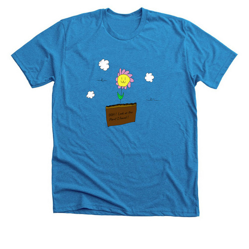 Plant lovers, a Neon Blue Premium Unisex Tee