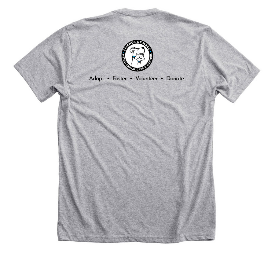 All Hail the Queen, a Athletic Heather Premium Unisex Tee (back-view)