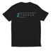 Tracer White, a Deep Black Allmade Eco Triblend Unisex Tee