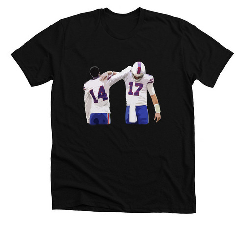 Lets Go Buffalo!, a Solid Black Blend Premium Unisex Tee