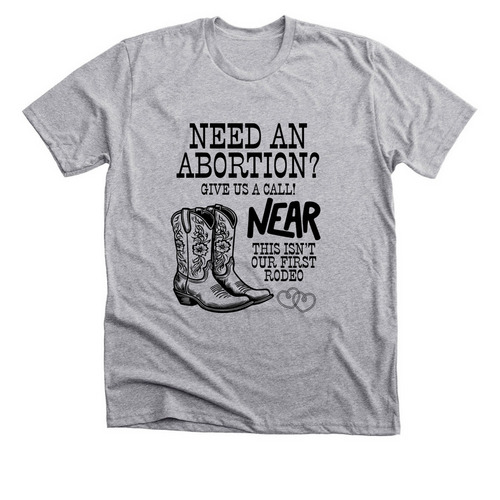 Not Our First Rodeo, a Athletic Heather Premium Unisex Tee