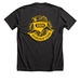Iowa Indie Bookshop Tourist, a Dark Grey Heather Premium Unisex Tee (back-view)