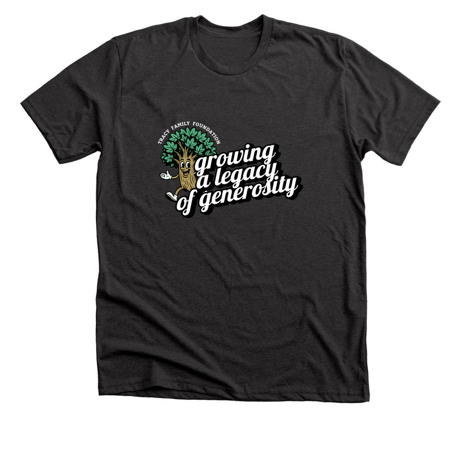 TFF Mascot Apparel, a Dark Grey Heather Premium Unisex Tee