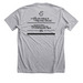 The Hunchback of Notre Dame - Black Font, a Athletic Heather Premium Unisex Tee (back-view)