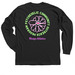 Psychedelic community outreach program tee&nbsp;, a Black Classic Long Sleeve Tee (back-view)