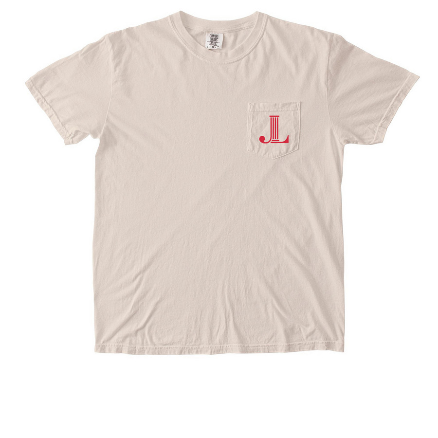 JLSP World of Good Pocket Tee (2-Sided Print), a Ivory Comfort Colors Pocket Tee
