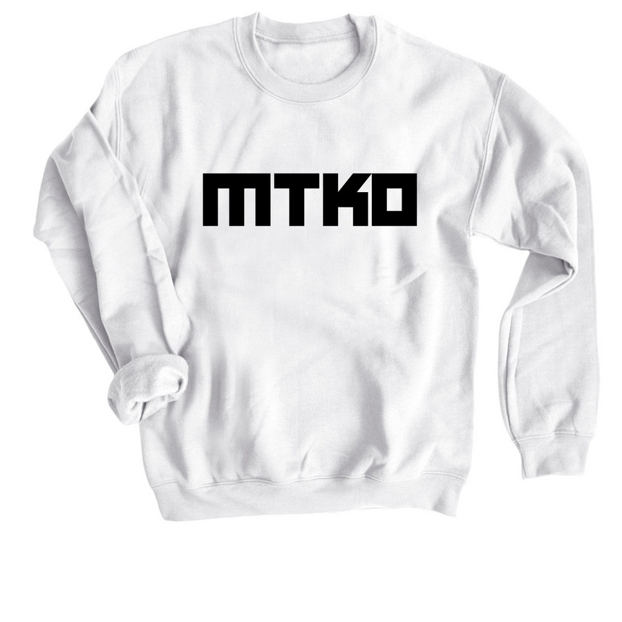 MTKO Block Crewneck, a White Crewneck Sweatshirt