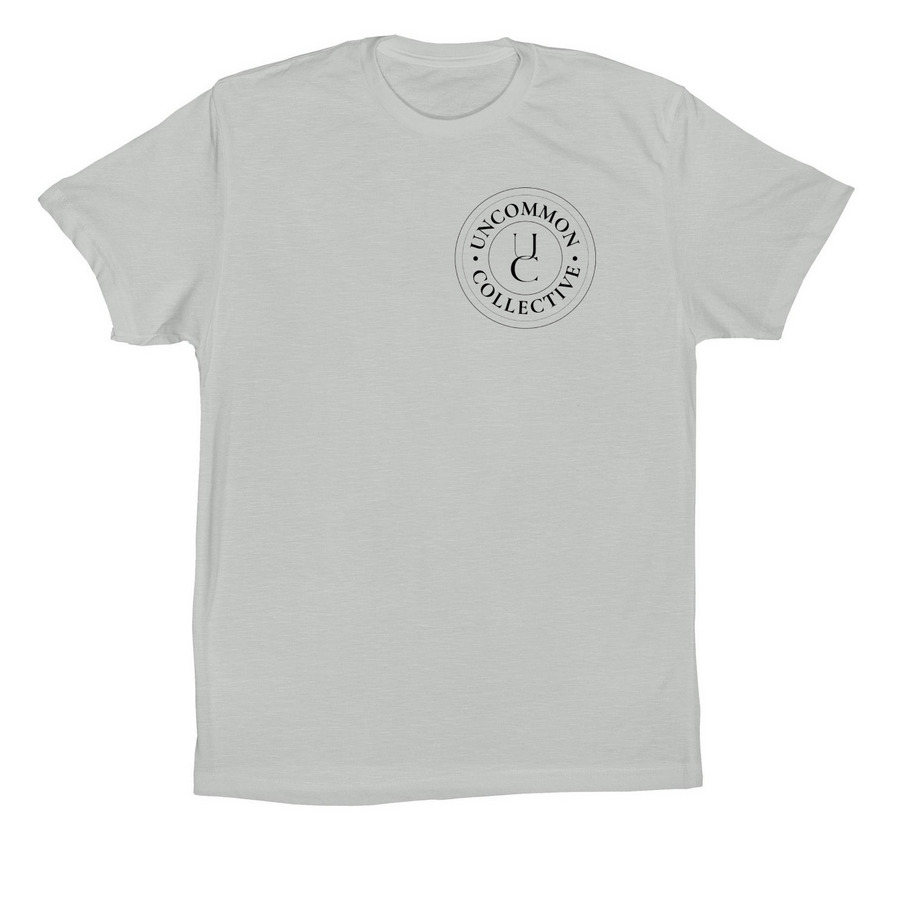 Uncommon Collective Logo T (Light), a Silver Premium Cotton Tee