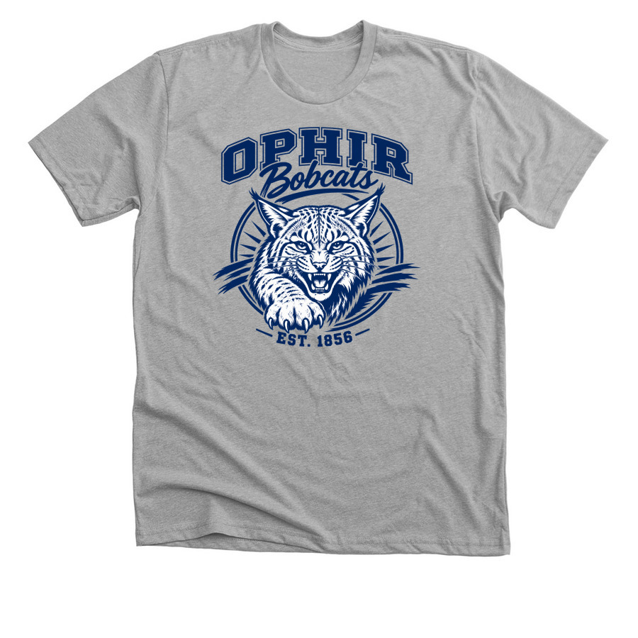 Bobcat Pounce&nbsp;, a Athletic Heather Premium Unisex Tee