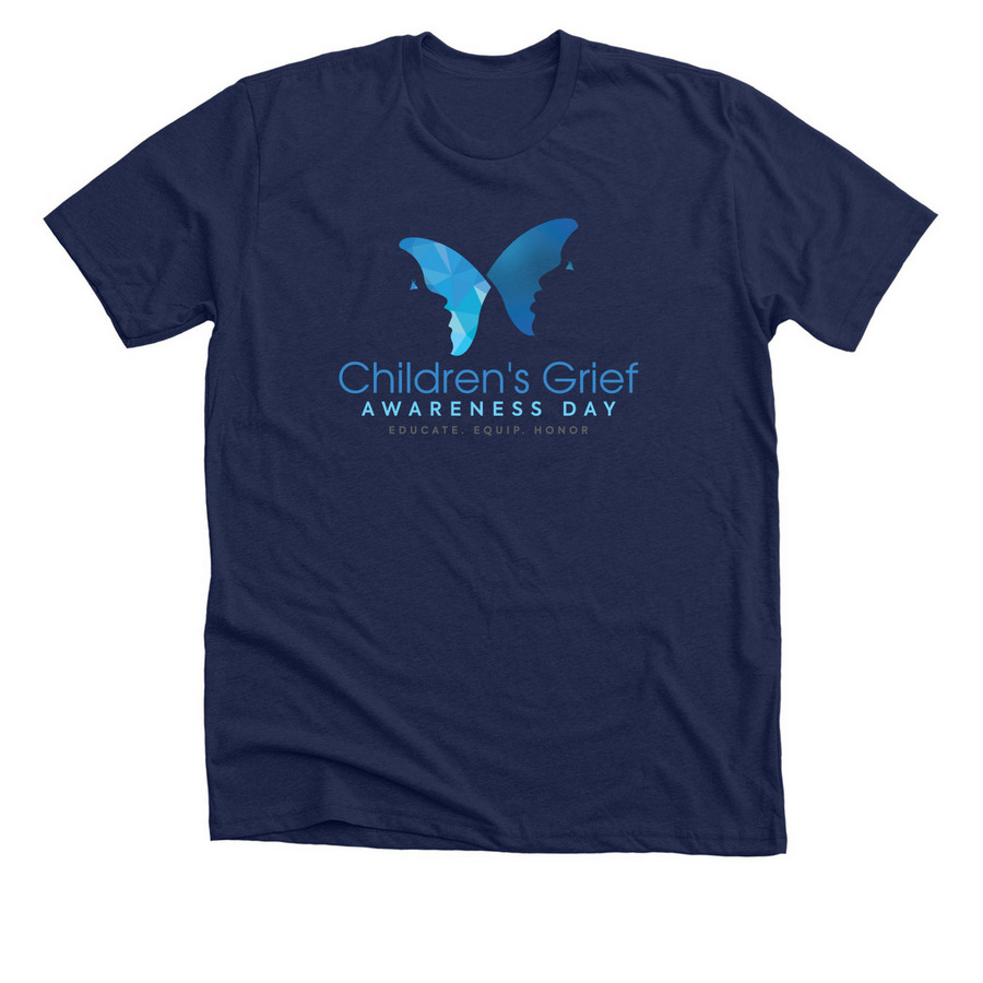 Children's Grief Awareness Day, a Solid Navy Blend Premium Unisex Tee
