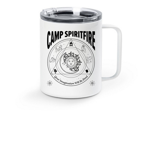 Your Imagination Will Be Fired MUG, a White Stainless Steel Travel Mug